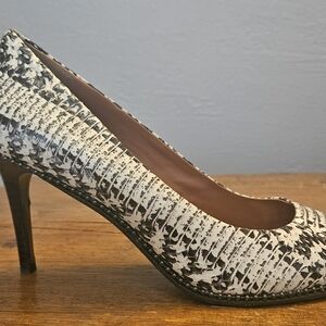 Coach Beadchain Pump In Snakeskin